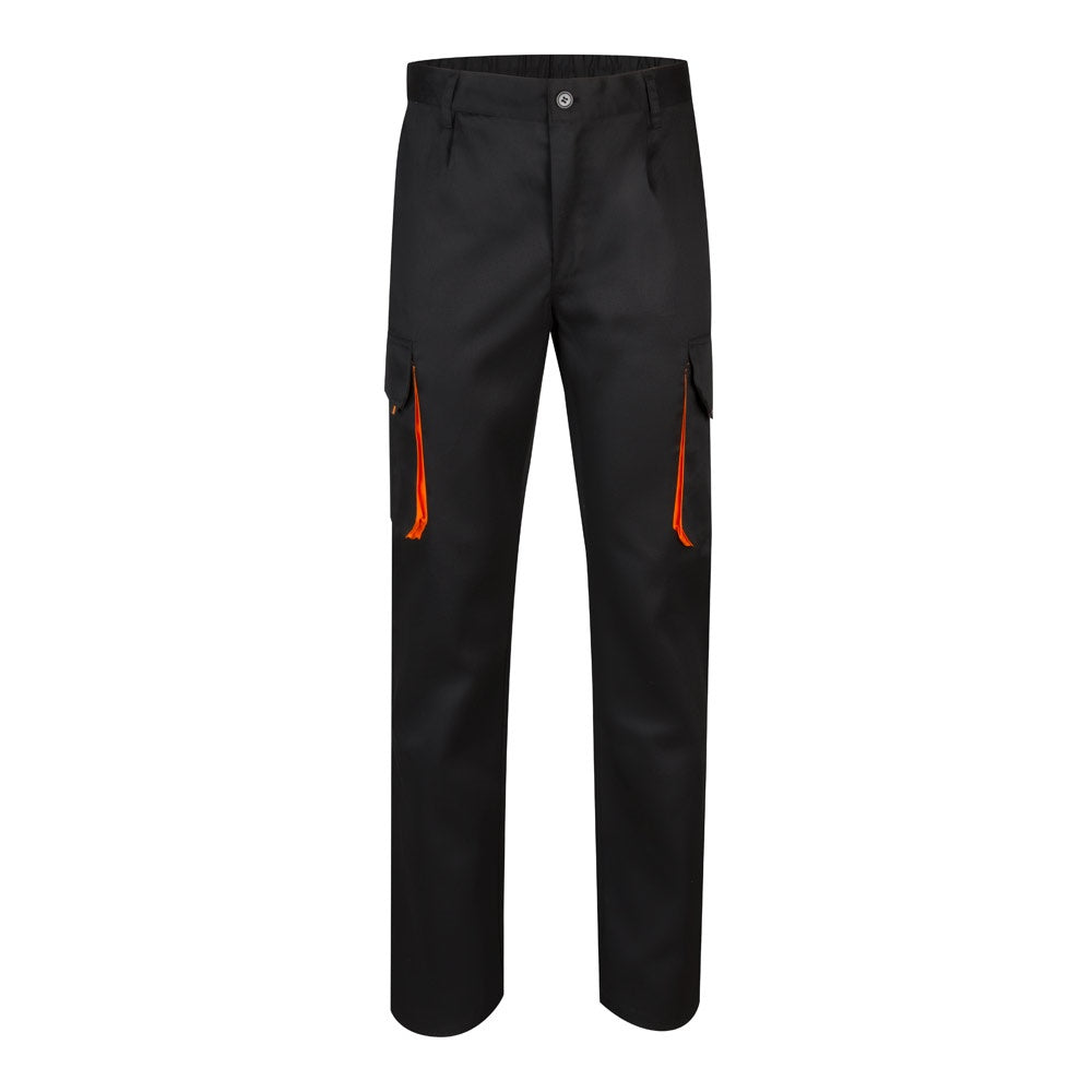 VL HYPNOS promotional workwear garment in black / orange with custom logo branding