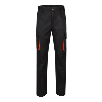 VL HYPNOS promotional workwear garment in black / orange with custom logo branding