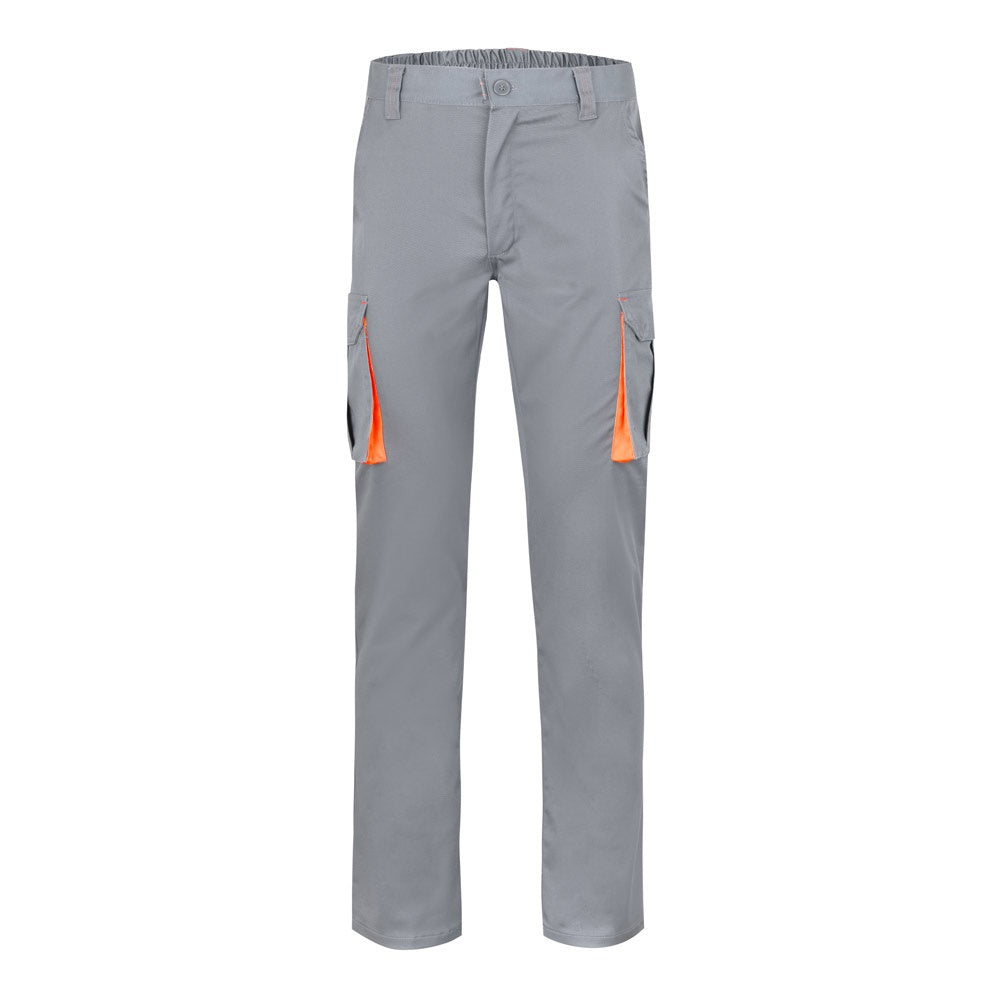VL HYPNOS promotional workwear garment in grey / orange with custom logo branding