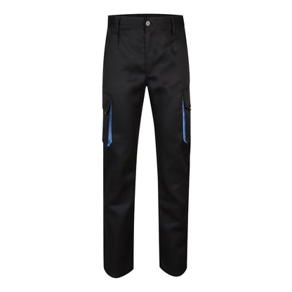 VL HYPNOS promotional workwear garment in black / light blue with custom logo branding