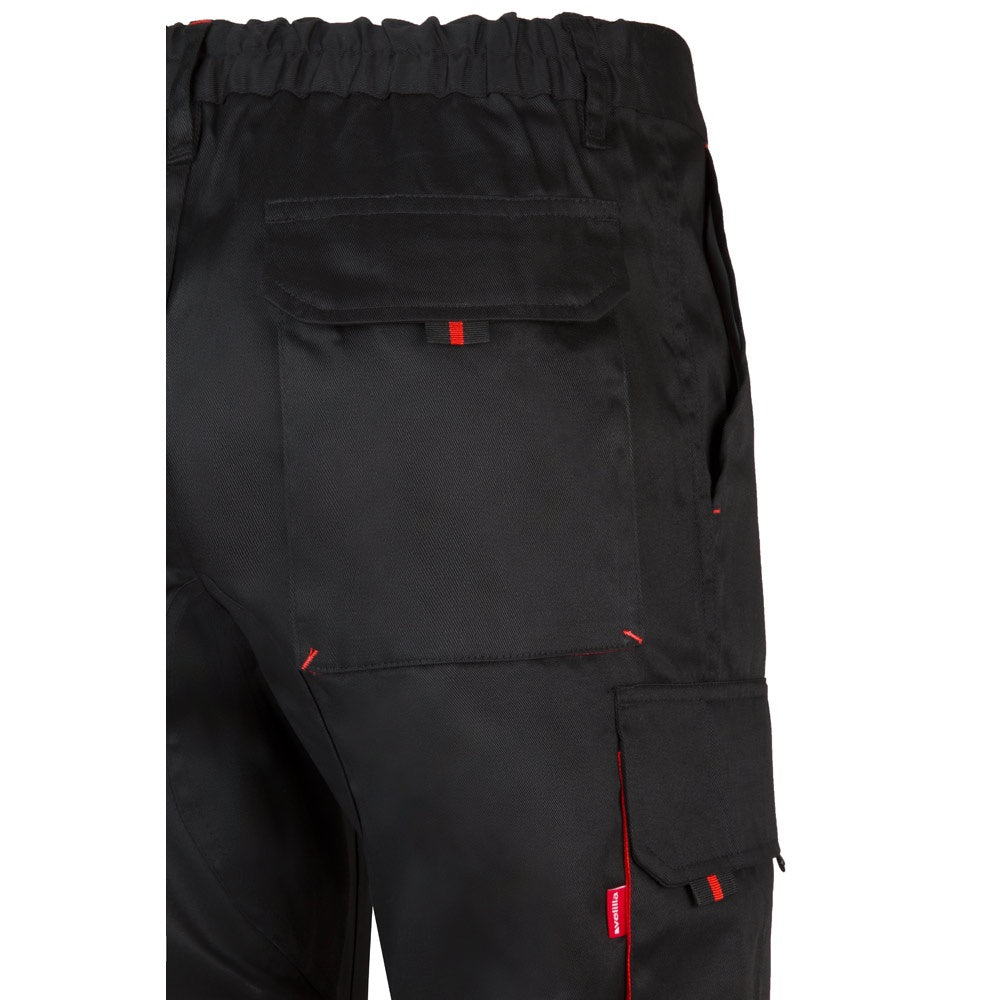 VL HYPNOS promotional workwear garment in black / red with custom logo branding