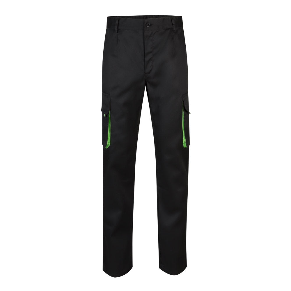 VL HYPNOS promotional workwear garment in black / green with custom logo branding