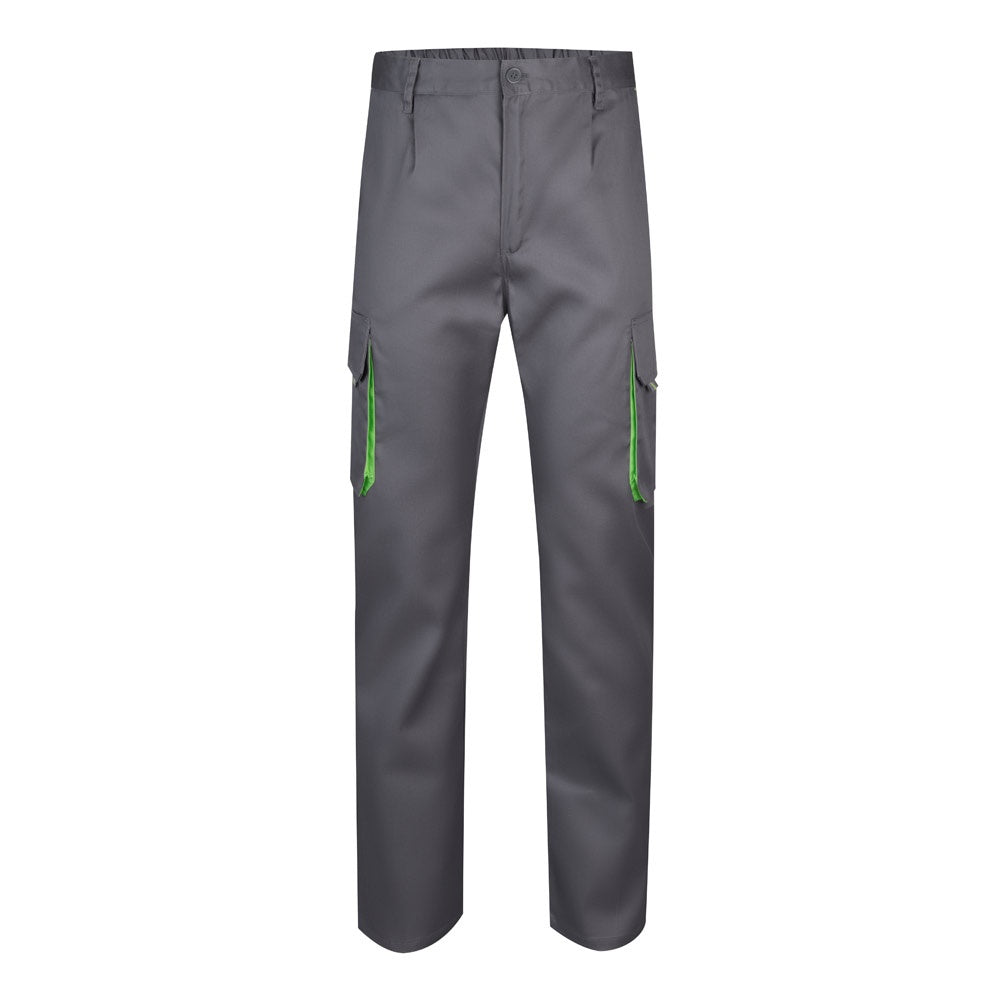 VL HYPNOS promotional workwear garment in grey / green with custom logo branding