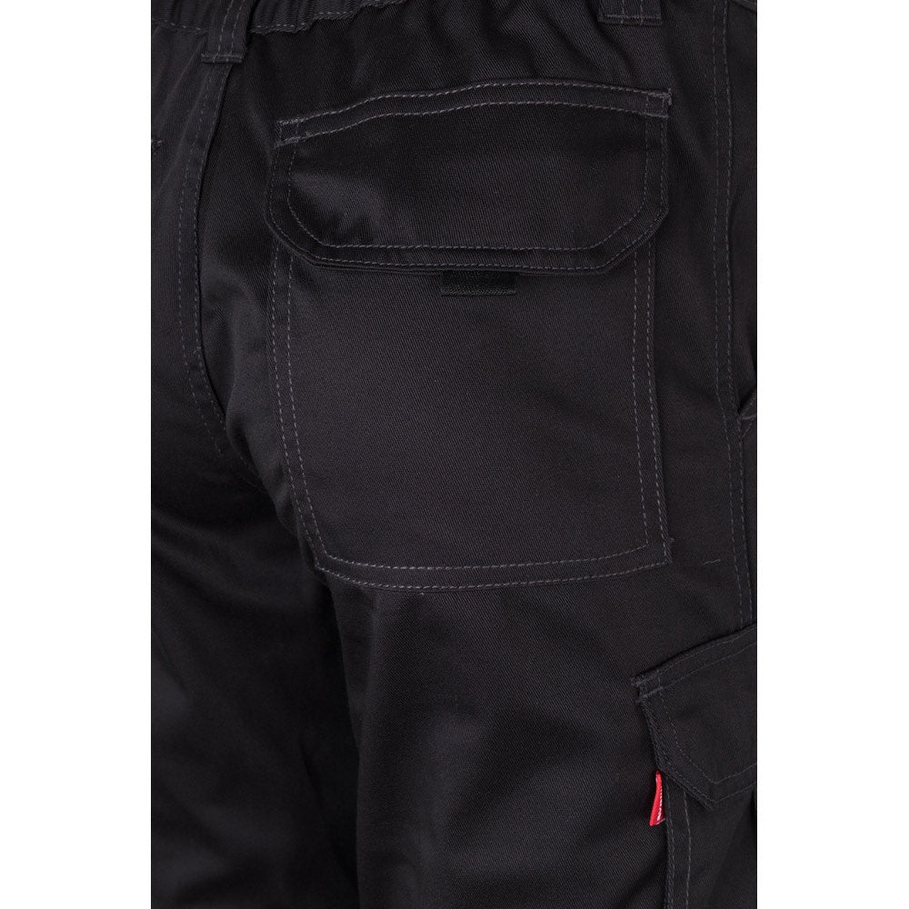 VL PAN promotional workwear garment in black with custom logo branding