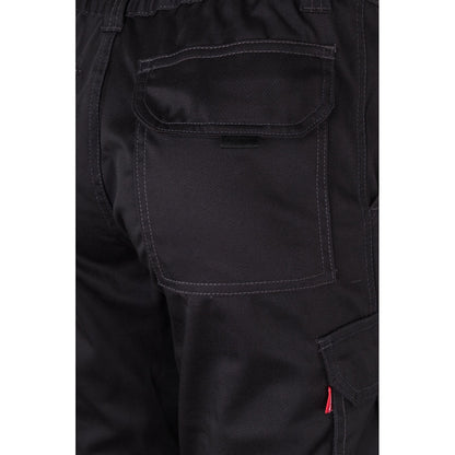 VL PAN promotional workwear garment in black with custom logo branding
