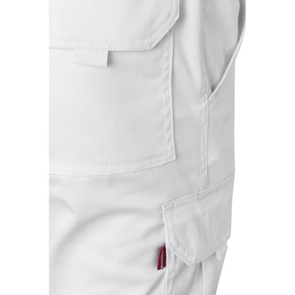 VL PAN promotional workwear garment in white with custom logo branding