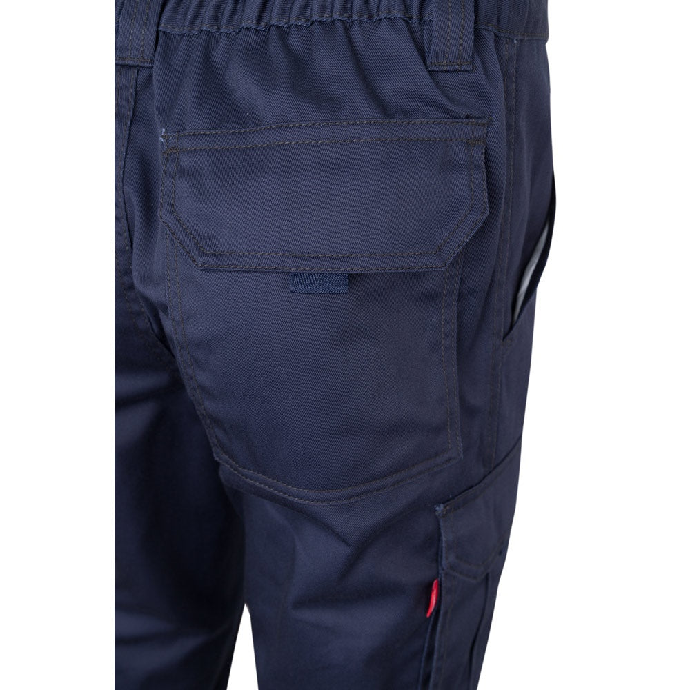VL PAN promotional workwear garment in navy blue with custom logo branding