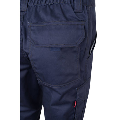 VL PAN promotional workwear garment in navy blue with custom logo branding