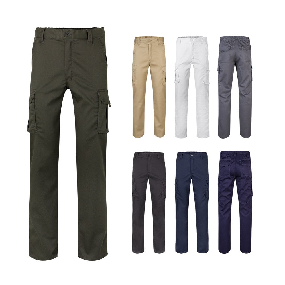 VL PAN promotional workwear garment (complete set view) with custom logo branding