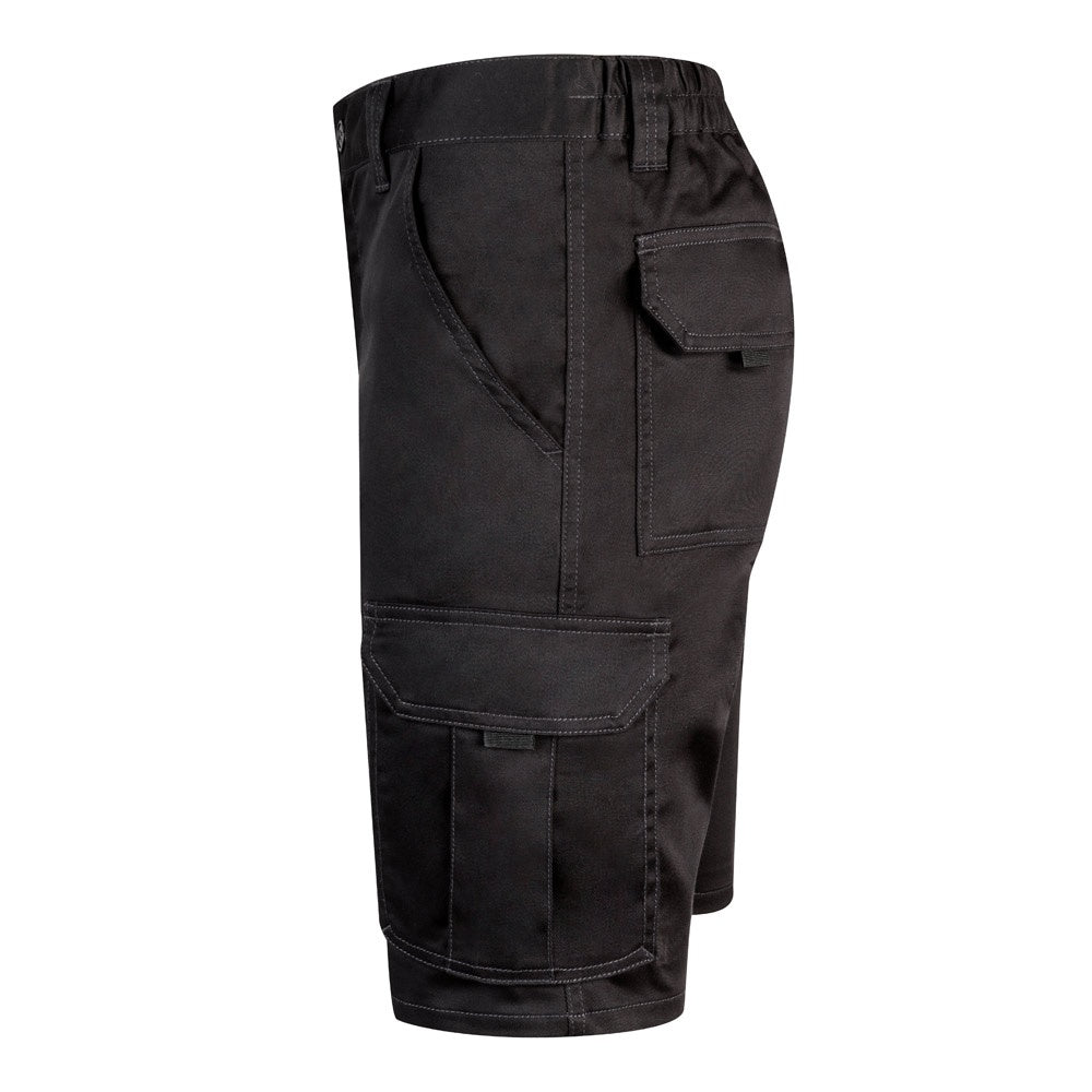 VL HEBE promotional sports garment in black (detail view) with custom logo branding