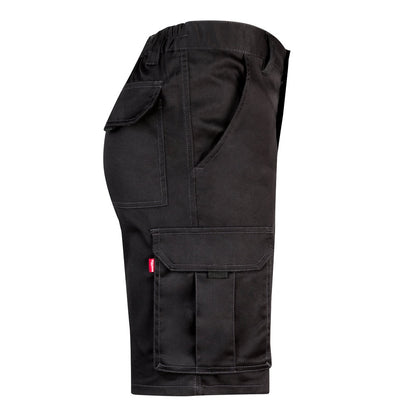 VL HEBE promotional sports garment in black (detail view) with custom logo branding