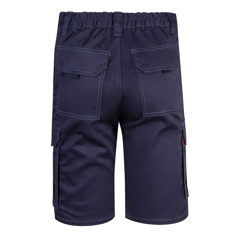 VL HEBE promotional sports garment in blue (detail view) with custom logo branding