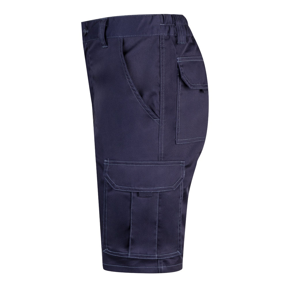 VL HEBE promotional sports garment in blue (detail view) with custom logo branding
