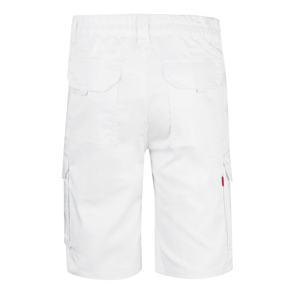 VL HEBE promotional sports garment in white (detail view) with custom logo branding
