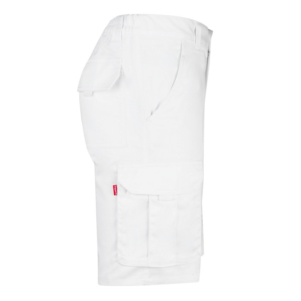 VL HEBE promotional sports garment in white (detail view) with custom logo branding