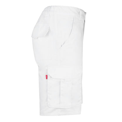 VL HEBE promotional sports garment in white (detail view) with custom logo branding