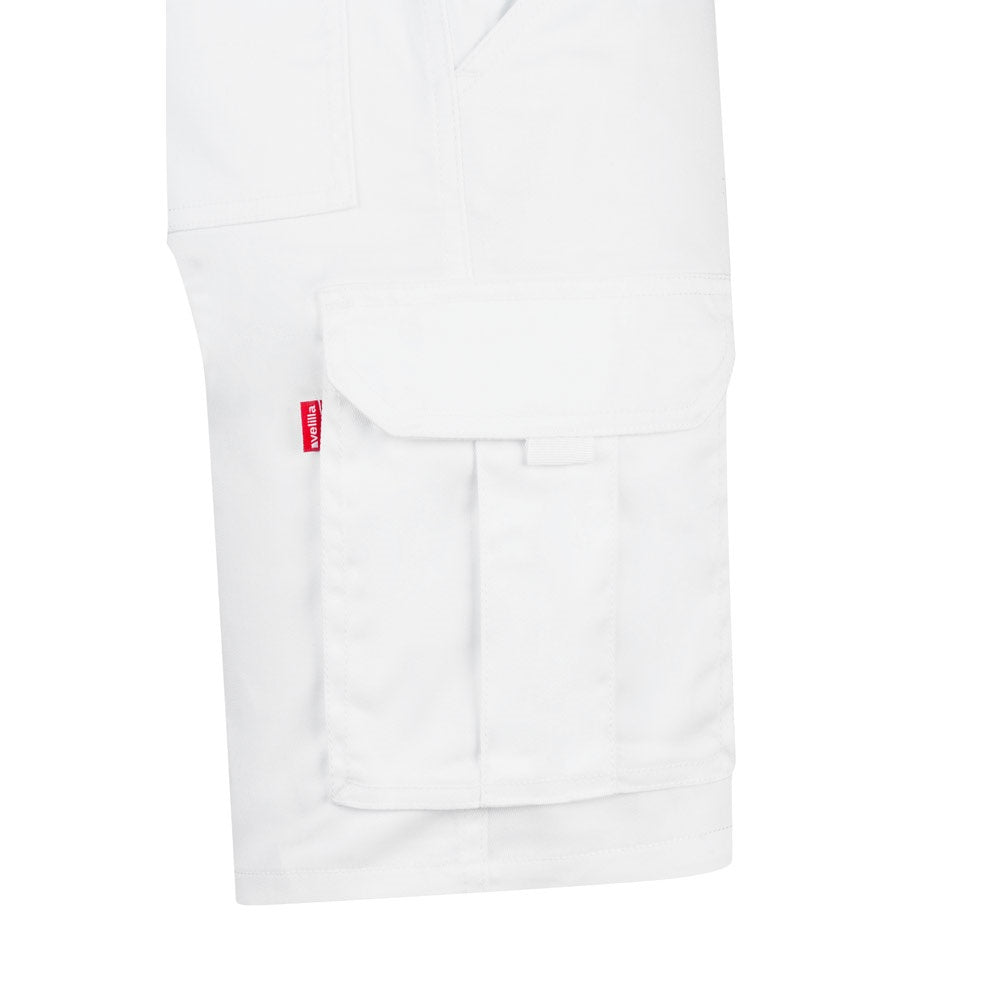 VL HEBE promotional sports garment in white (detail view) with custom logo branding