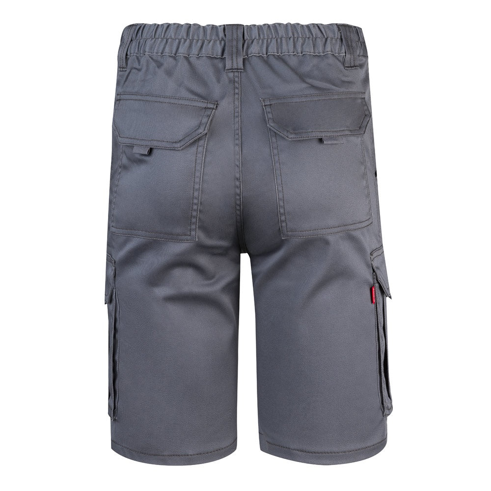 VL HEBE promotional sports garment in grey (detail view) with custom logo branding