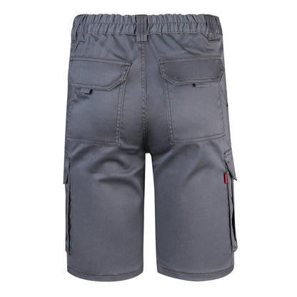 VL HEBE promotional sports garment in grey (detail view) with custom logo branding