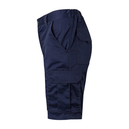 VL HEBE promotional sports garment in navy blue (detail view) with custom logo branding