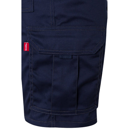 VL HEBE promotional sports garment in navy blue (detail view) with custom logo branding