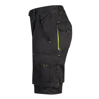 VL HEMERA promotional sports garment in black/yellow (detail view) with custom logo branding