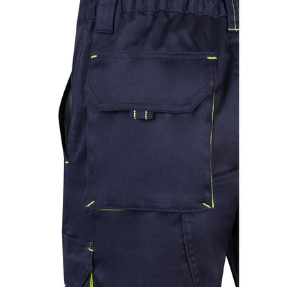 VL HEMERA promotional sports garment in navy blue/yellow with custom logo branding