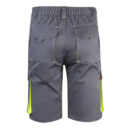 VL HEMERA promotional sports garment in grey/yellow (detail view) with custom logo branding