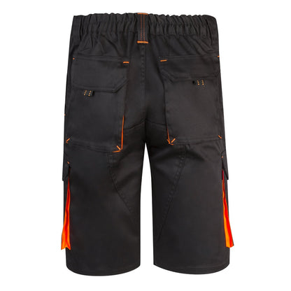 VL HEMERA promotional sports garment in black/orange (detail view) with custom logo branding