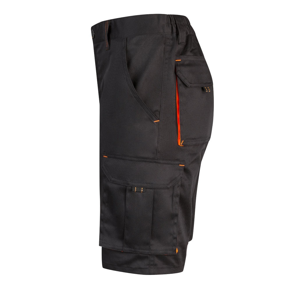 VL HEMERA promotional sports garment in black/orange (detail view) with custom logo branding