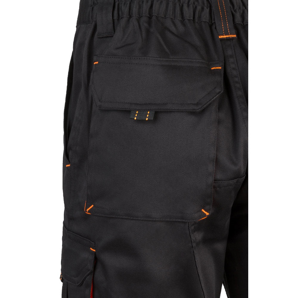 VL HEMERA promotional sports garment in black/orange with custom logo branding