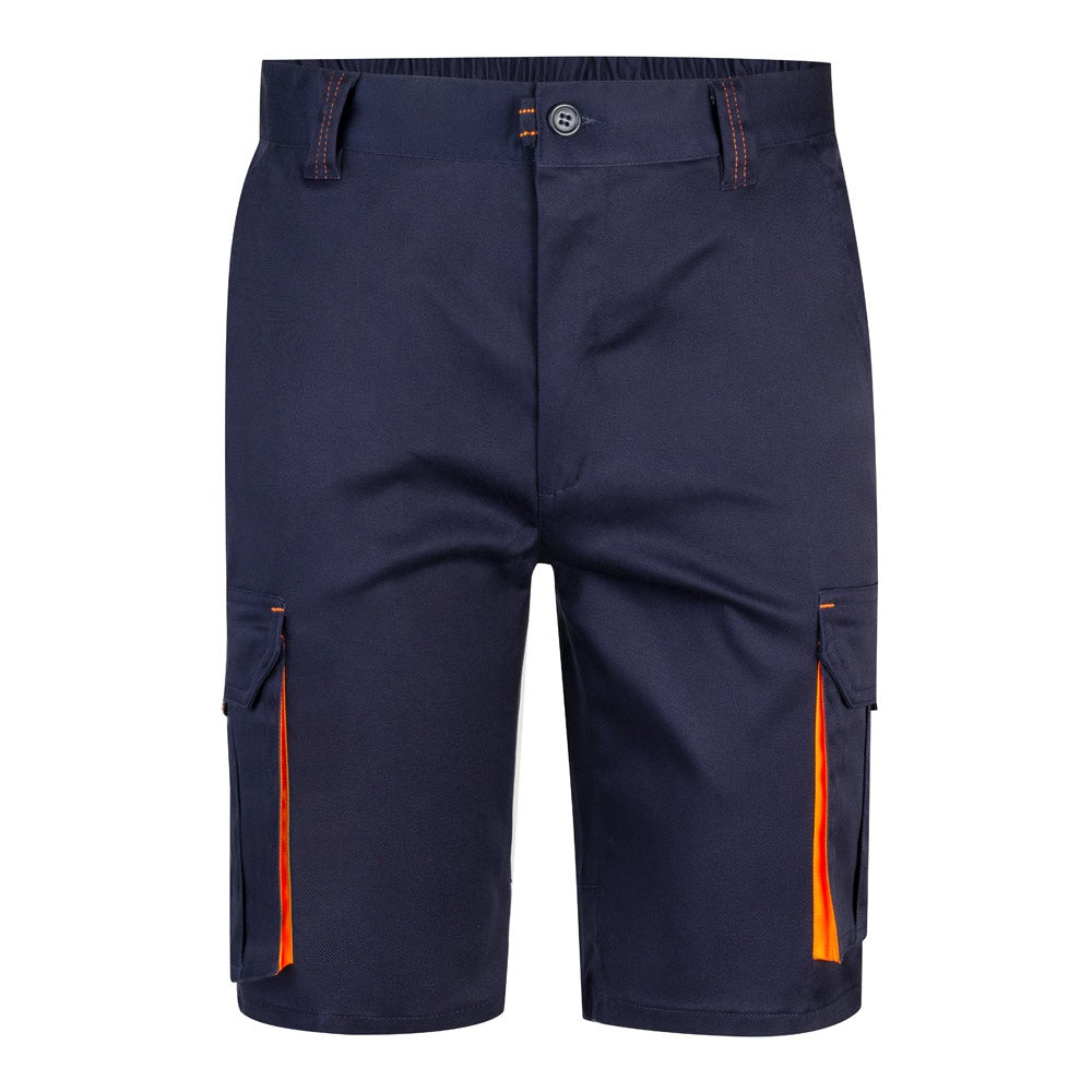 VL HEMERA promotional sports garment in navy blue/orange with custom logo branding