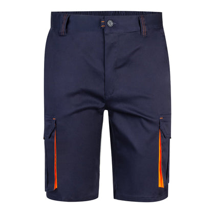 VL HEMERA promotional sports garment in navy blue/orange with custom logo branding