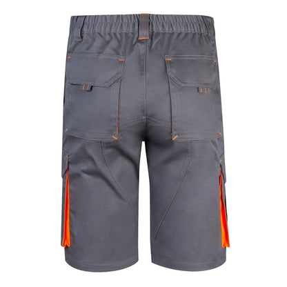 VL HEMERA promotional sports garment in grey/orange (detail view) with custom logo branding