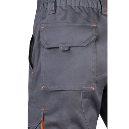 VL HEMERA promotional sports garment in grey/orange with custom logo branding