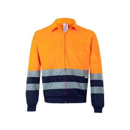 VL NEPTUNE LARGE promotional jacket in navy blue/orange with custom logo branding