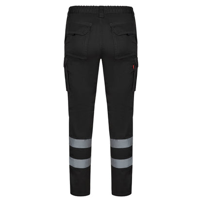 VL DIONYSUS promotional workwear garment in black (detail view) with custom logo branding