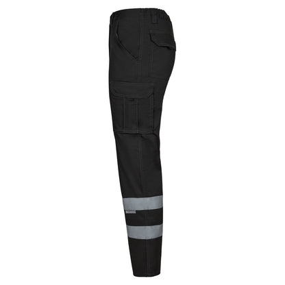 VL DIONYSUS promotional workwear garment in black (detail view) with custom logo branding