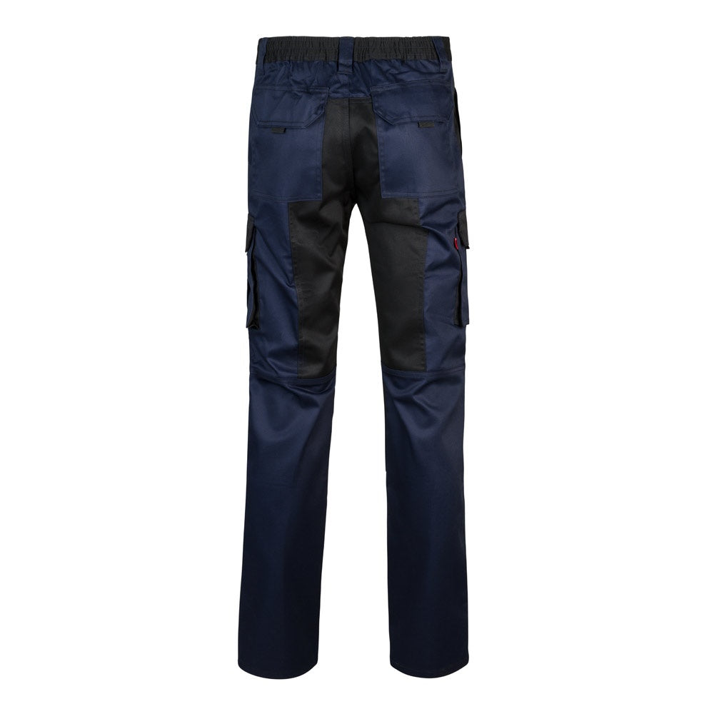 VL NJORD promotional workwear garment in blue (detail view) with custom logo branding