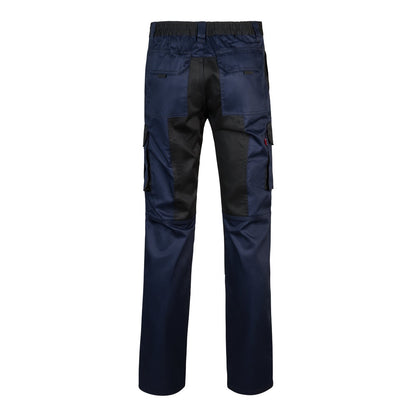VL NJORD promotional workwear garment in blue (detail view) with custom logo branding
