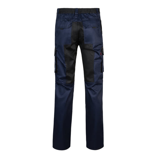 VL NJORD promotional workwear garment in blue (detail view) with custom logo branding