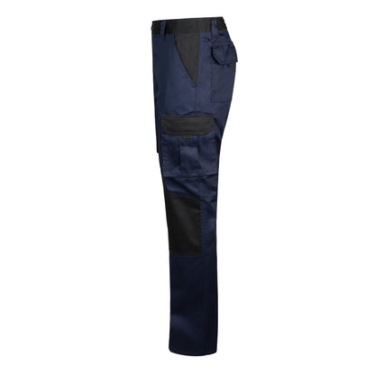 VL NJORD promotional workwear garment in blue (detail view) with custom logo branding