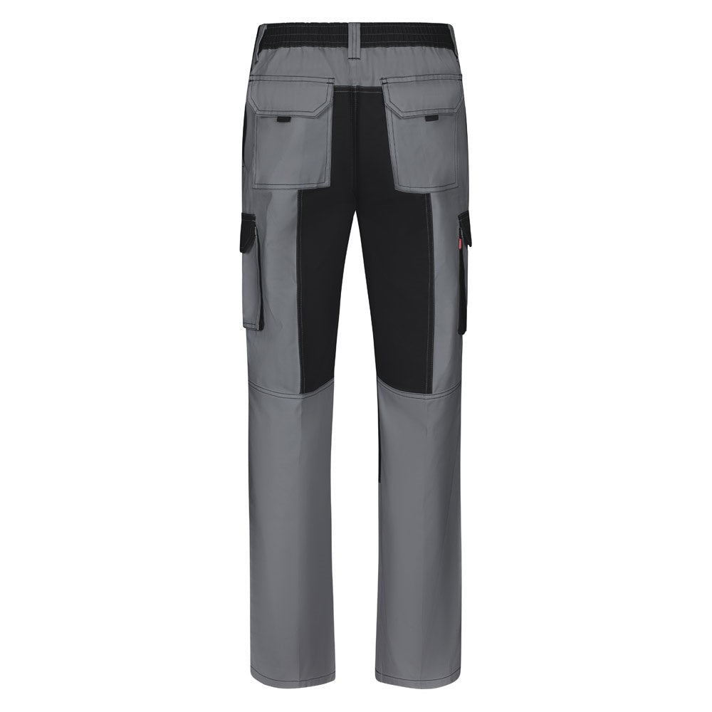 VL NJORD promotional workwear garment in grey (detail view) with custom logo branding