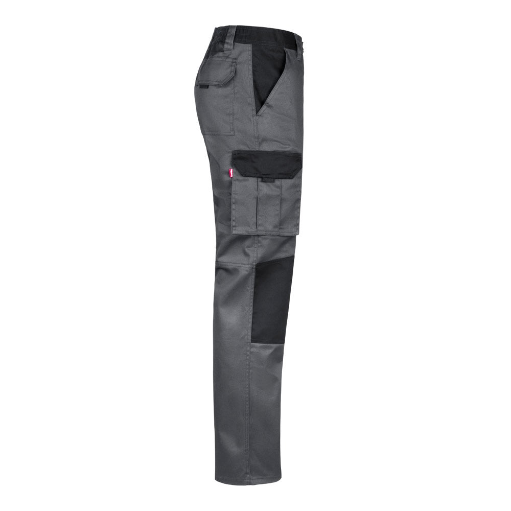 VL NJORD promotional workwear garment in grey (detail view) with custom logo branding