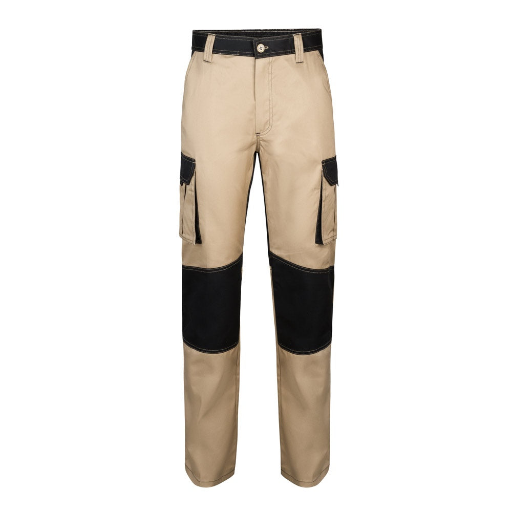 VL NJORD promotional workwear garment in beige with custom logo branding