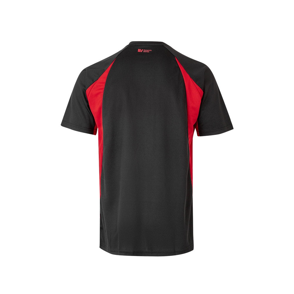 VL SLAYER promotional t-shirt in black/red (detail view) with custom logo branding