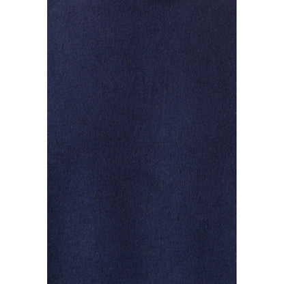 VL SVAROG promotional sweatshirt in navy blue / orange (detail view) with custom logo branding