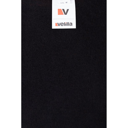 VL SVAROG promotional sweatshirt in black / red (detail view) with custom logo branding