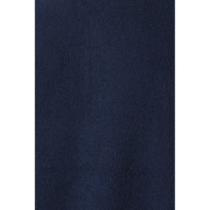 VL SVAROG promotional sweatshirt in navy blue / green (detail view) with custom logo branding