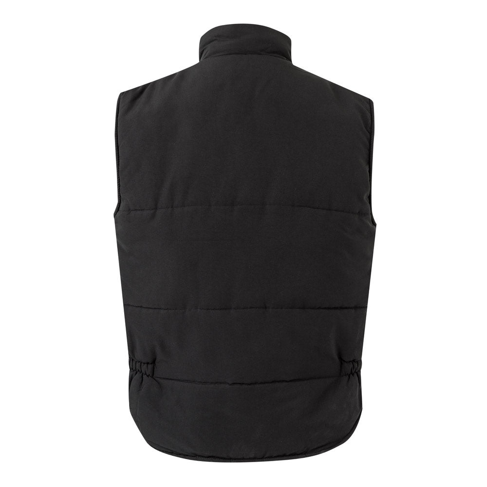 VL MEFITIS promotional jacket in black (detail view) with custom logo branding